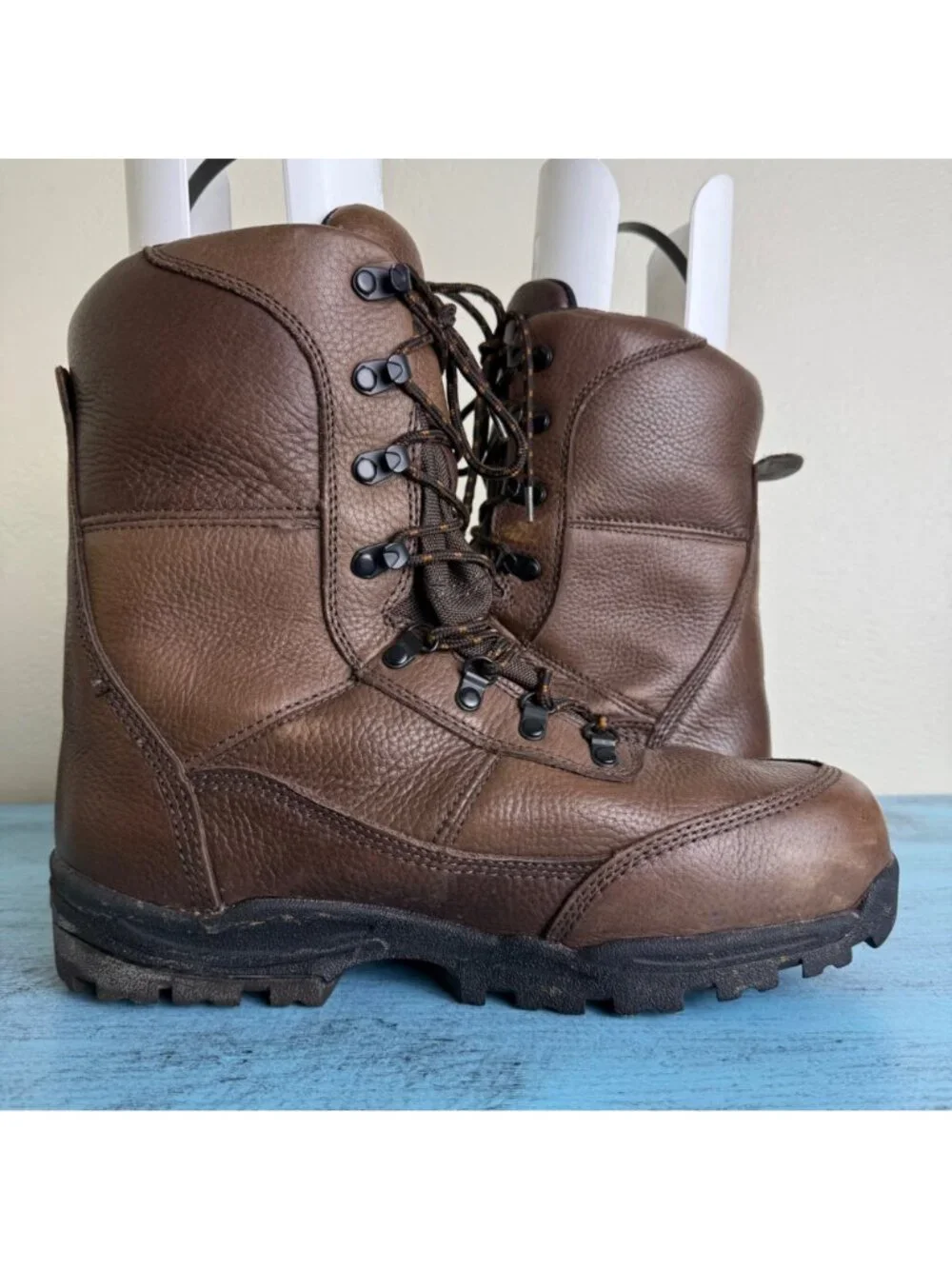 LaCrosse Waterproof Insulated Brown Leather Hiking Boots Mens Size 13
